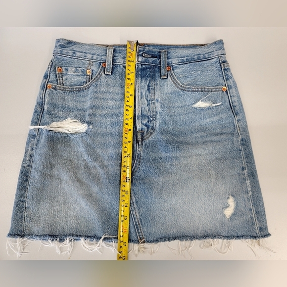 Lévis Denim Raw hem skirt Big E - Picture 3 of 13